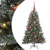 vidaXL Sapin de No&euml;l artificiel Vert 120 cm PVC, plastique et acier