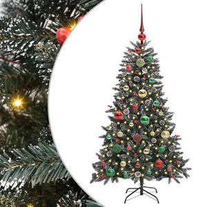 vidaXL Sapin de No&euml;l artificiel Vert 120 cm PVC, plastique et acier