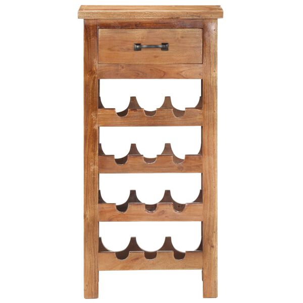 vidaXL Casier &agrave; bouteilles 40x30x80 cm Bois d'acacia massif