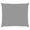 vidaXL Voile d'ombre 6 x 8 m HDPE Rectangulaire Anthracite et blanc