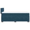 vidaXL Sommier &agrave; lattes de lit et matelas Bleu fonc&eacute; 80x200 cm Velours