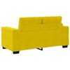 vidaXL | Canap&eacute; Loveseat | avec coussin Jaune Velours