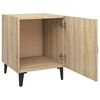 vidaXL Tables de chevet 2 pcs Ch&ecirc;ne Sonoma Bois d'ing&eacute;nierie