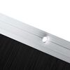 vidaXL Brosses d'&eacute;tanch&eacute;it&eacute; pour porte &agrave; visser 2 pcs Argent 100 cm