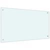 vidaXL Protection de cuisine 2 pcs Blanc 90 x 50 cm verre tremp&eacute;
