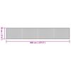 vidaXL Tapis rectangulaire naturel 70x400 cm bambou
