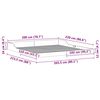 vidaXL Cadre de lit Blanc 200 x 220 cm Pin massif