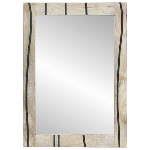 vidaXL Miroir de salle de bain avec miroir Marron 70 x 50 x 2,5 cm