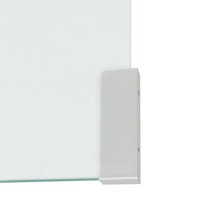 vidaXL Table basse 49,5 x 50 x 45 cm Verre trempé Transparent