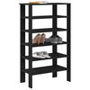 vidaXL &Eacute;tag&egrave;re &agrave; chaussures noir 61x32x105 cm bois d'ing&eacute;nierie