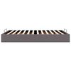 vidaXL Cadre de lit ottoman sans matelas gris 140x200 cm similicuir
