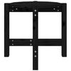 vidaXL Table basse Noir &Oslash; 52,5x45 cm Bois massif de pin