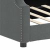 vidaXL Lit de repos sans matelas gris fonc&eacute; 80x200 cm tissu