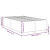 vidaXL Cadre de lit sans matelas cr&egrave;me 120x200 cm tissu