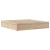 vidaXL Cadre de lit avec t&ecirc;te de lit 200x200 cm Bois de pin massif