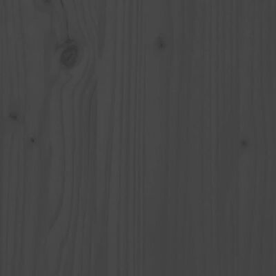 vidaXL Lit de jour gris bois de pin massif 80x200 cm