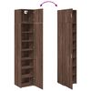 vidaXL Armoire de rangement mince ch&ecirc;ne marron 45x42,5x225 cm