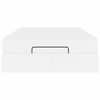 vidaXL Cadre de lit avec matelas avec matelas 2 pcs Blanc PVC