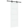 vidaXL Porte coulissante ORKDAL 83 x 232 cm Bois de pin massif Blanc