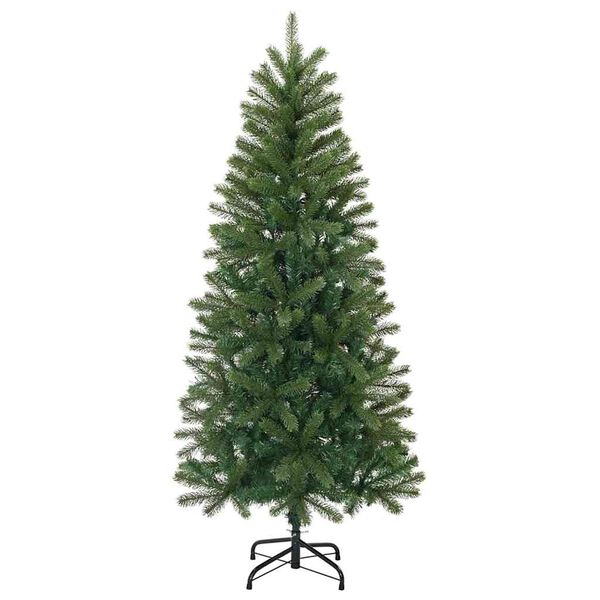 vidaXL Sapin de Noël artificiel Vert 120 cm PVC, PE et acier