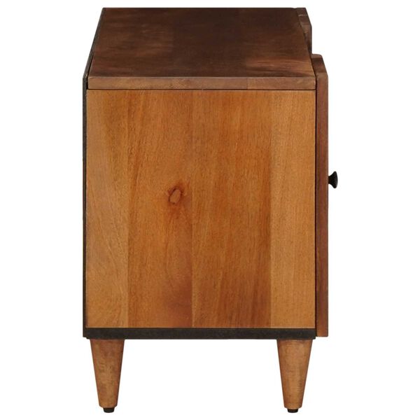 vidaXL Meuble TV Noyer 105 x 33 x 46 cm Bois de mangue massif