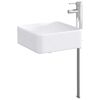 vidaXL Lavabo de salle de bains Chrome 49 x 37 x 14 cm m&eacute;tal