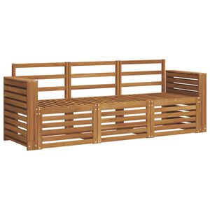 vidaXL Ensembles de canap&eacute;s 3 pc Naturel Bois d'Acacia Massif