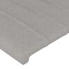 vidaXL Tête de lit Gris clair 160 x 5 x 118/128 cm Tissu