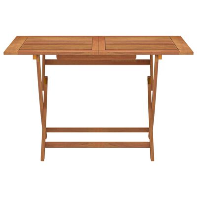 vidaXL Table pliable de jardin 120x70x75 cm bois d'eucalyptus solide
