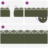 vidaXL Bordures de pelouse 20 pcs Vert olive 103 x 0,05 x 22 cm Acier