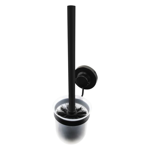 CORNAT Ensemble de brosse et porte-brosse de toilette 3in1 noir