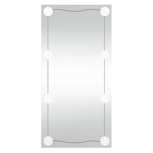 vidaXL Miroir mural avec lumi&egrave;res LED 30x60 cm verre rectangulaire