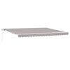 vidaXL Auvent Gris clair 450 x 300 x 165 cm Polyester et m&eacute;tal