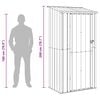 vidaXL Cabanons de jardin Marron 103 x 74 x 200 cm M&eacute;tал