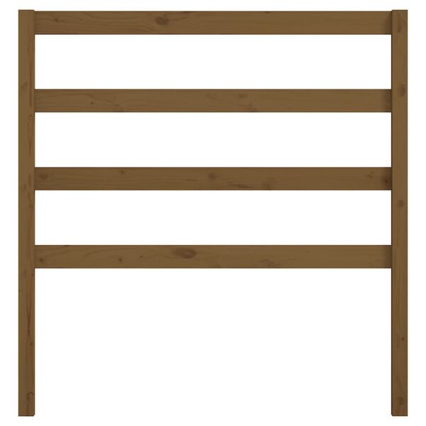 vidaXL T&ecirc;te de lit Marron miel 81x4x100 cm Bois massif de pin