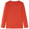 T-shirt enfant &agrave; manches longues orange 92