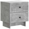 vidaXL Cabinet de chevet avec tiroir Gris b&eacute;ton 43 x 34,5 x 47,5 cm