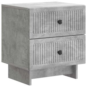 vidaXL Cabinet de chevet avec tiroir Gris b&eacute;ton 43 x 34,5 x 47,5 cm