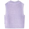 Gilet pull-over tricoté pour enfants lilas clair 104