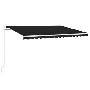 vidaXL Auvent manuel r&eacute;tractable 400x350 cm Anthracite