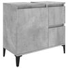 vidaXL Ensemble de meubles de salle de bain 2 pcs gris b&eacute;ton
