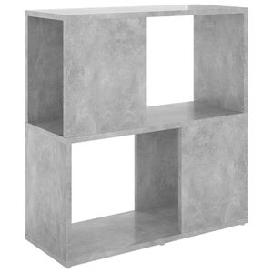vidaXL Biblioth&egrave;que Gris b&eacute;ton 60x24x63 cm bois d'ing&eacute;nierie