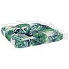 vidaXL Coussins de palette lot de 2 motif de feuilles tissu