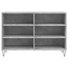 vidaXL Buffet gris b&eacute;ton 103,5x35x70 cm bois d'ing&eacute;nierie