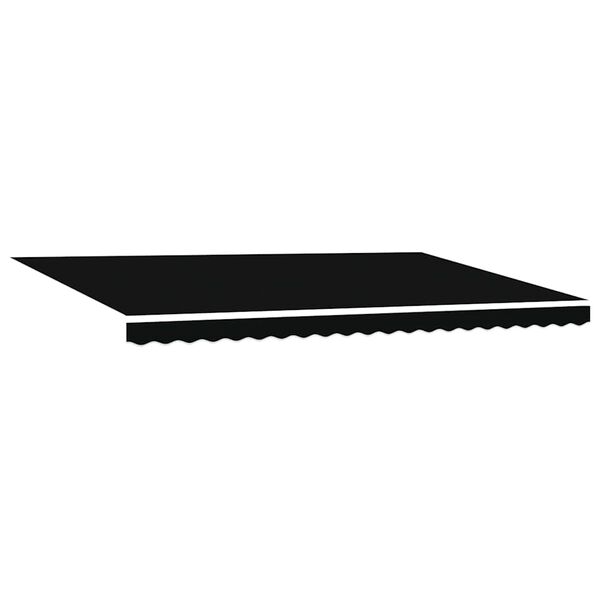 vidaXL Auvent R&eacute;tractable Noir 500 &times; 300 cm Polyester et m&eacute;tal