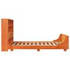 vidaXL Cadre de lit sans matelas cire marron 140x190cm bois pin massif