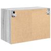 vidaXL Armoires murales de garage 2 pcs sonoma gris bois d'ing&eacute;nierie