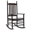 vidaXL Chaise &agrave; bascule avec si&egrave;ge incurv&eacute; Marron Bois de peuplier