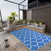 vidaXL Tapis d'ext&eacute;rieur ARAKIL Bleu 190x290 cm PP