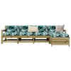 vidaXL Salon de jardin 5 pcs bois de pin impr&eacute;gn&eacute;